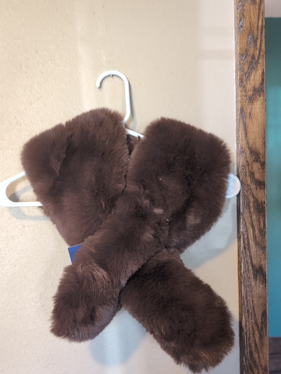 Adrienne Vittadini Accessories - Adrienne Vittadini Brown Faux Fur Scarf